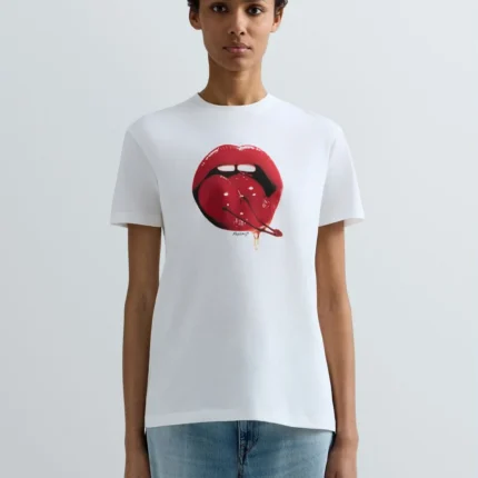 GRAAFIKAGA PUUVILLANE T-SÄRK